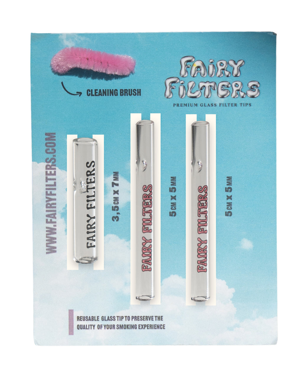 3-PACK Glass Filter Tips